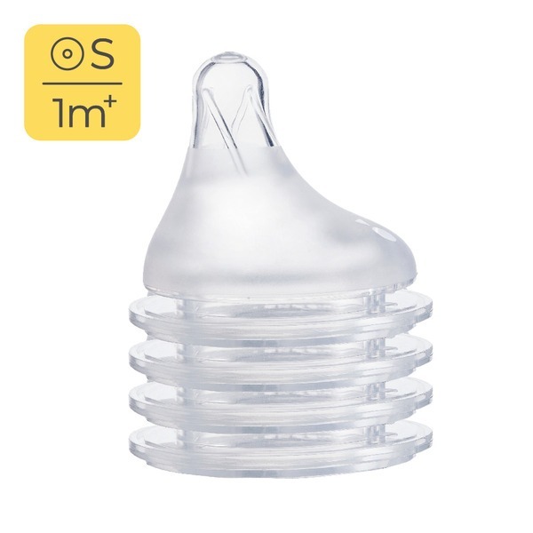 妍心35%乳感防脹氣寬口奶嘴4入組 - S/M/L/XXL-規格圖1