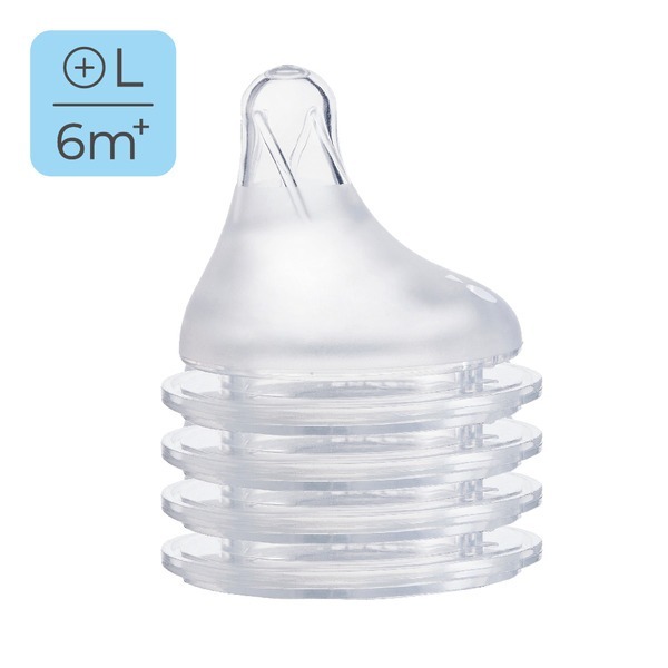 妍心35%乳感防脹氣寬口奶嘴4入組 - S/M/L/XXL-規格圖1