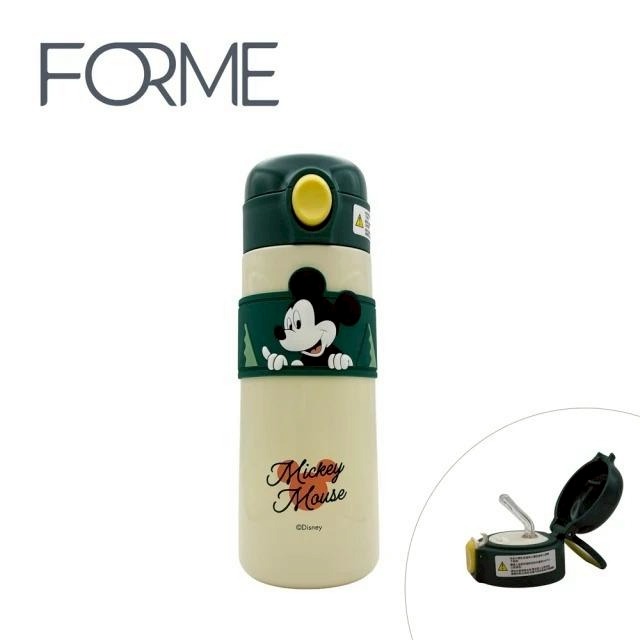 【FORME】迪士尼 正版授權不鏽鋼保溫 直飲彈跳杯 500ml(多款可選 內層316不鏽鋼)-規格圖1