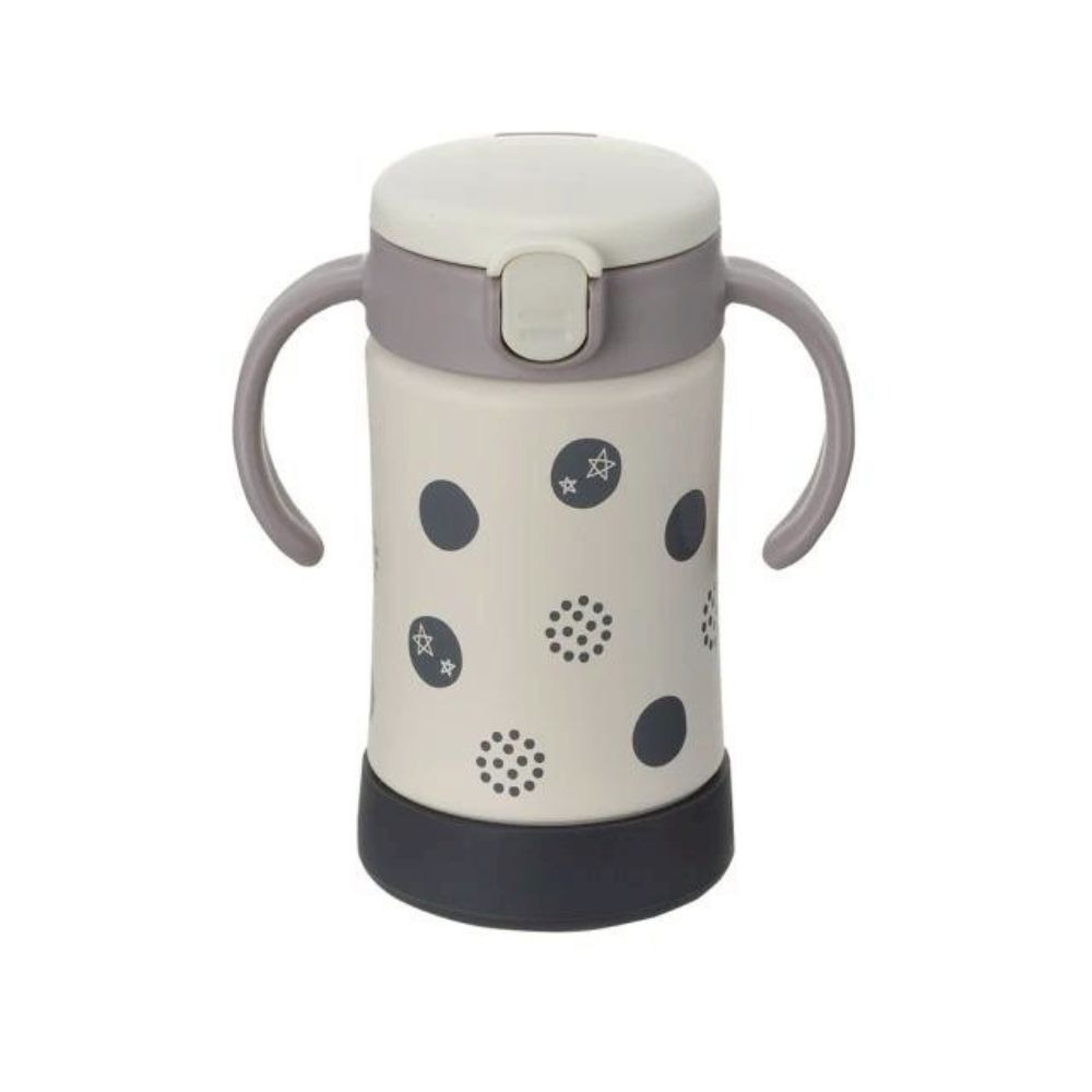 【Richell 利其爾】TLI 三代 不鏽鋼吸管保溫杯-300ML 布逗兒 / 泡沫之夏-規格圖1