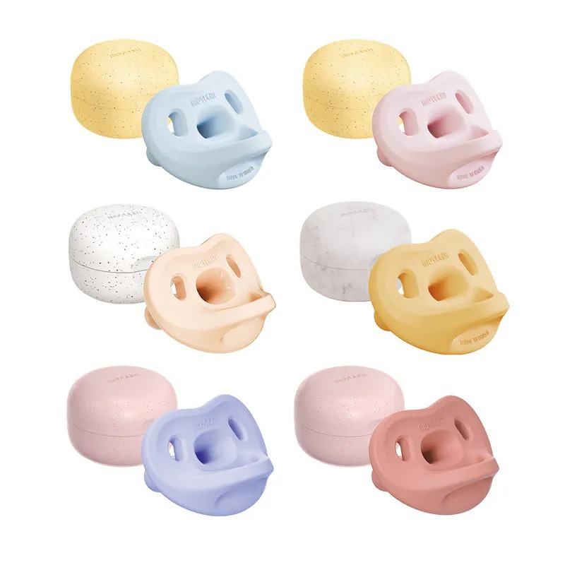 MOYUUM 韓國 全矽膠 微笑奶嘴收納盒組 (1-3個月)(3-6個月)(6個月以上)-細節圖3