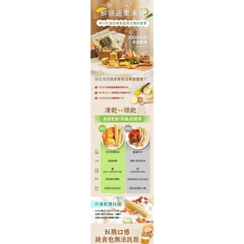 即期優良品 角落水族 鮮摘蔬果凍乾系列 小寵零食-細節圖4