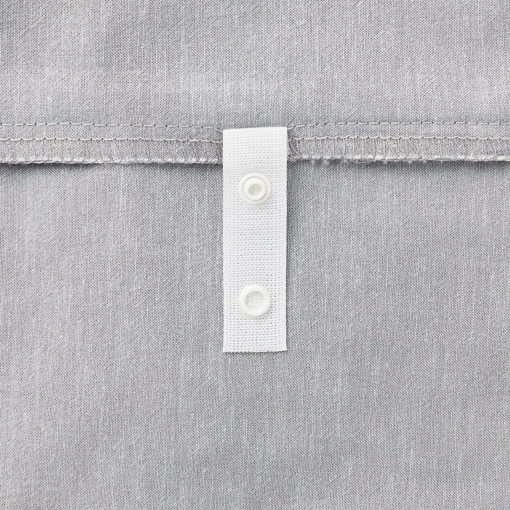 二手 MUJI無印良品深灰柔舒水洗棉床包/D雙人 枕套/50 被套/S單人-細節圖6