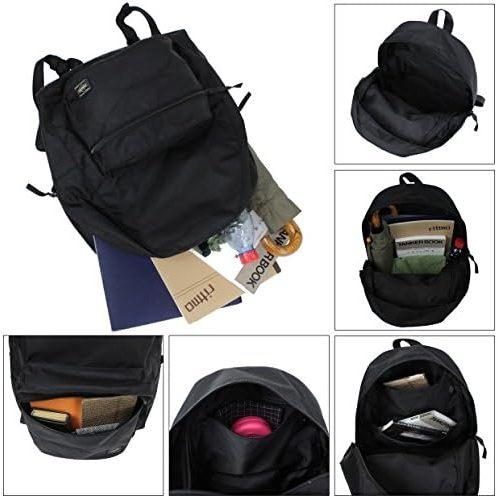 [聊聊免運] 日本二手吉田YOSHIDA PORTER ROUND DAYPACK後背包通勤包黑808-06855-細節圖4