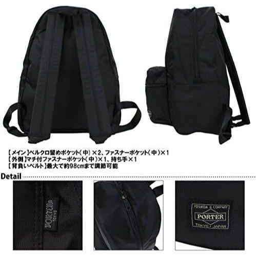 [聊聊免運] 日本二手吉田YOSHIDA PORTER ROUND DAYPACK後背包通勤包黑808-06855-細節圖5