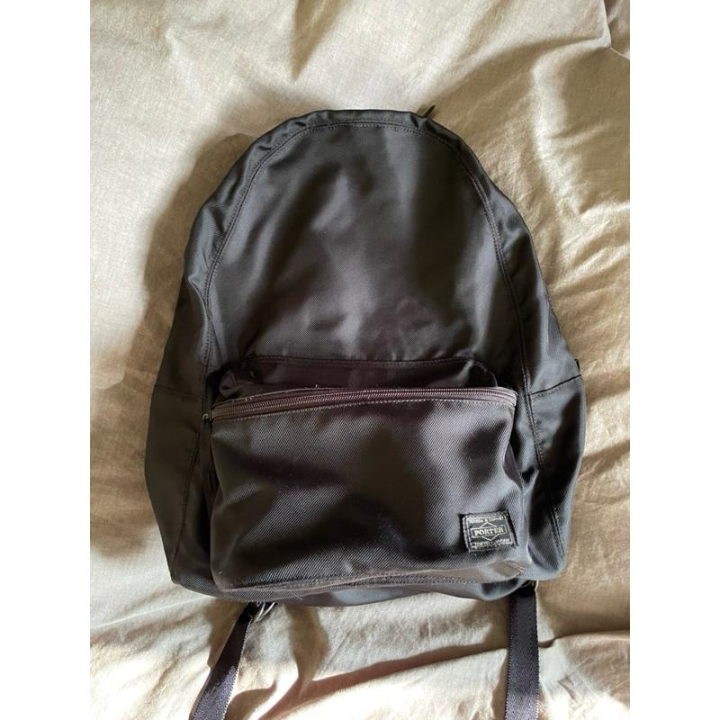 [聊聊免運] 日本二手吉田YOSHIDA PORTER ROUND DAYPACK後背包通勤包黑808-06855-細節圖6
