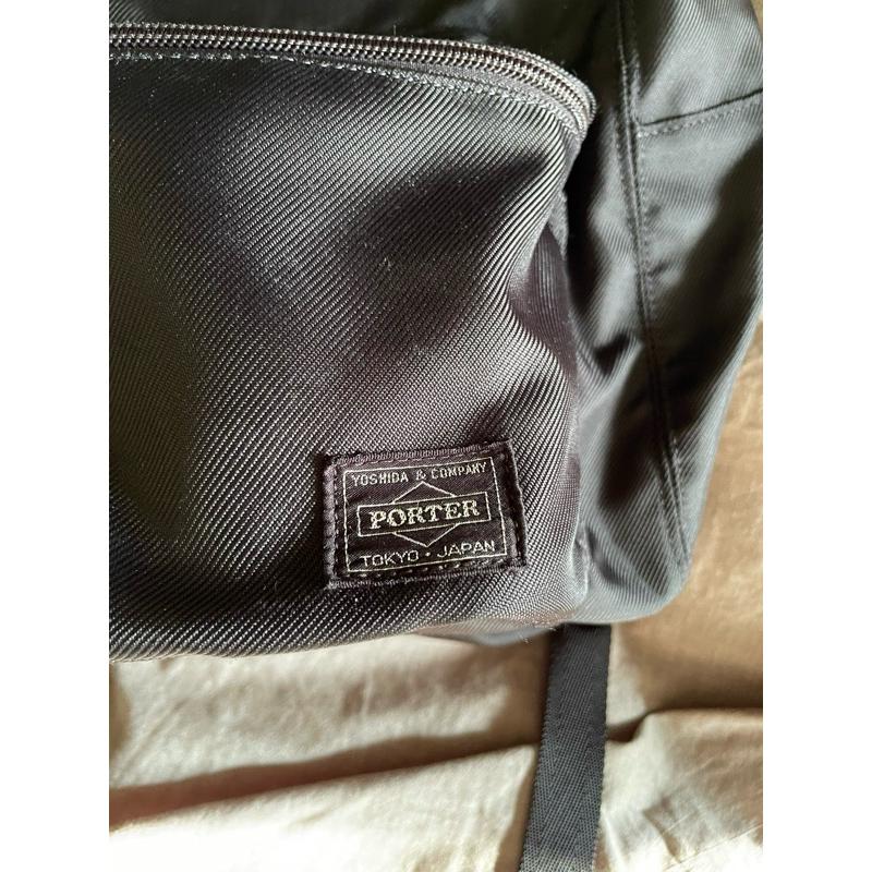 [聊聊免運] 日本二手吉田YOSHIDA PORTER ROUND DAYPACK後背包通勤包黑808-06855-細節圖7