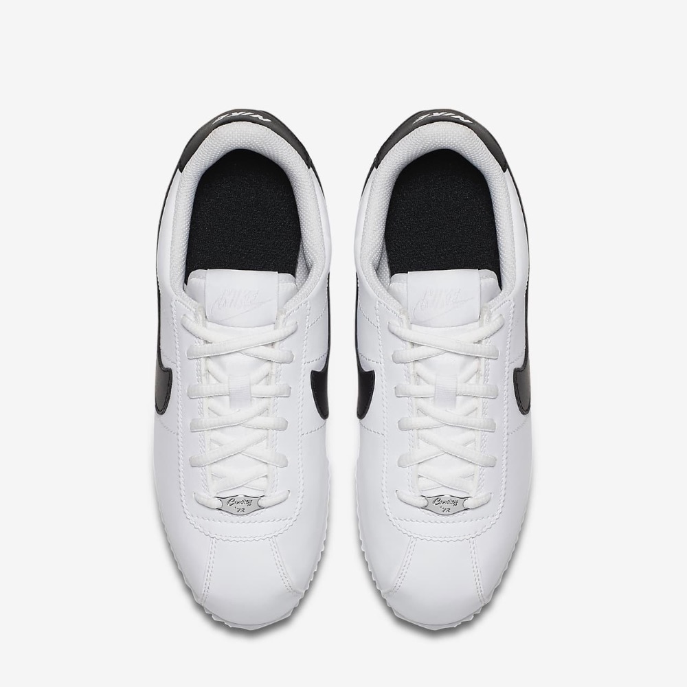 13代購 Nike Cortez Basic SL GS 白黑 大童鞋 女鞋 休閒鞋 復古球鞋 904764-102-細節圖5