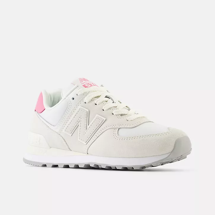 13代購 New Balance NB 574 米白粉 女鞋 休閒鞋 復古球鞋 IU 李知恩 WL5742BA-B-細節圖2