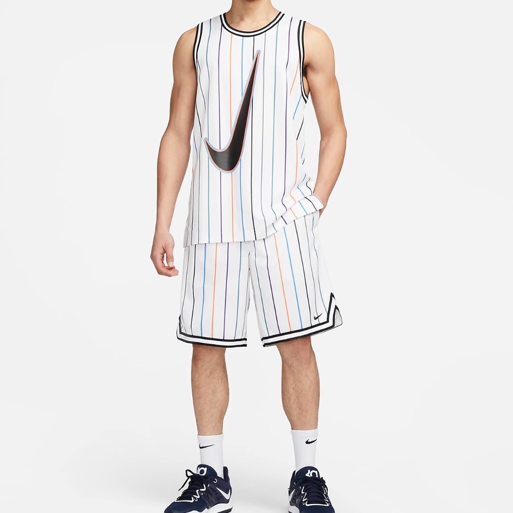 13代購 Nike Dri-FIT DNA Short 白色 條紋 男裝 女裝 球褲 DX0254-100-細節圖8