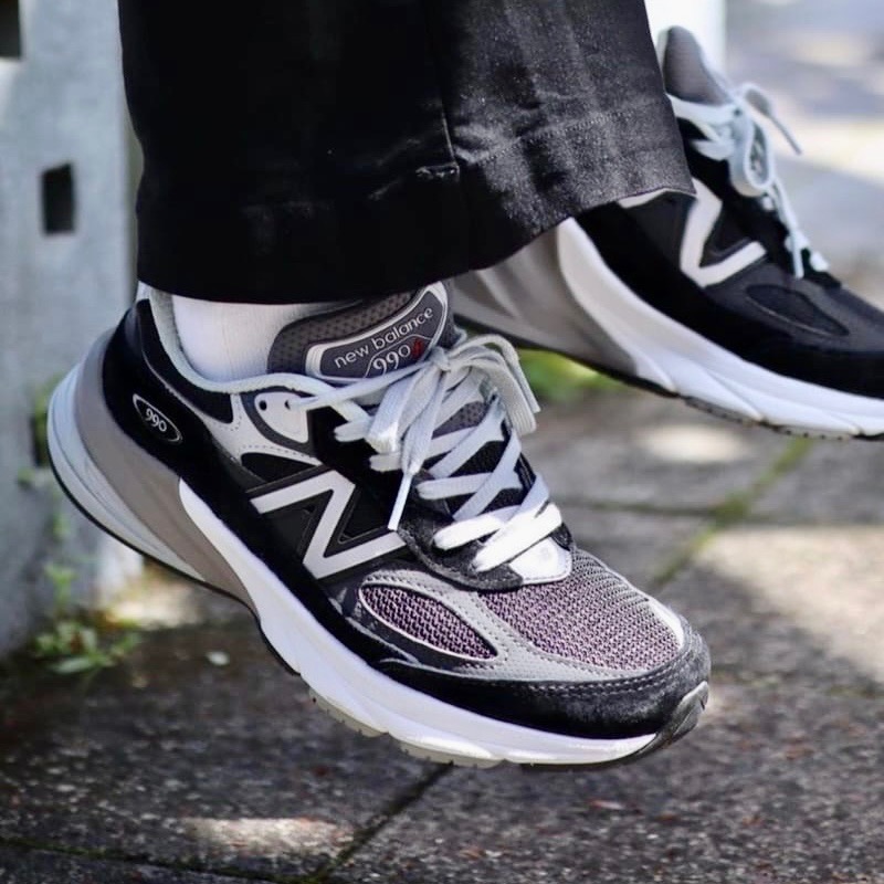 13代購 New Balance NB 990 V6 Made In US 美製 黑灰白 男鞋 休閒鞋 M990BK6-細節圖10