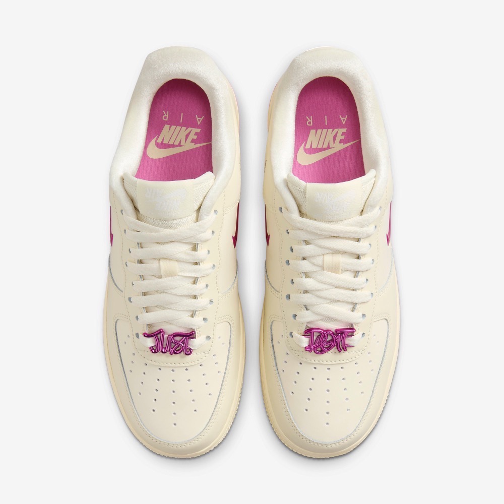 13代購 W Nike Air Force 1 07 SE 奶白桃 女鞋 休閒鞋 復古球鞋 倒勾 FB8251-101-細節圖5