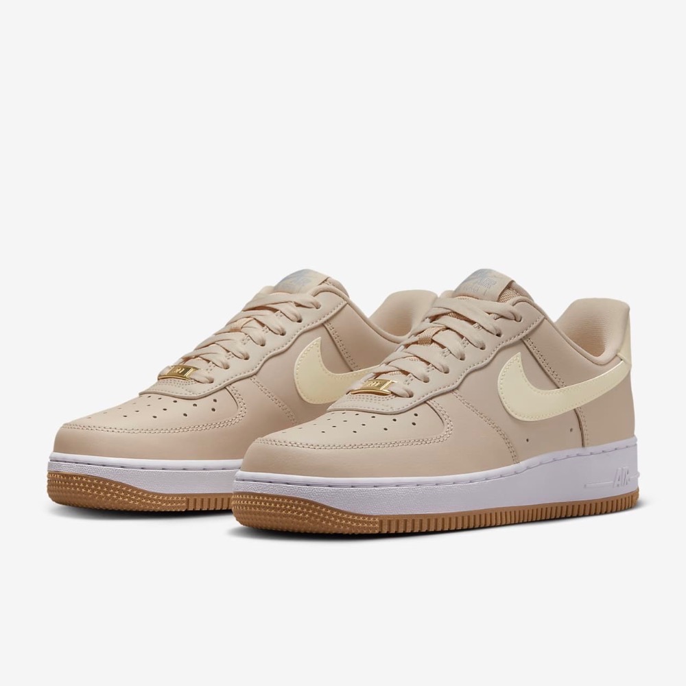 13代購 W Nike Air Force 1 07 奶茶白 女鞋 休閒鞋 復古球鞋 AF1 DD8959-111-細節圖2