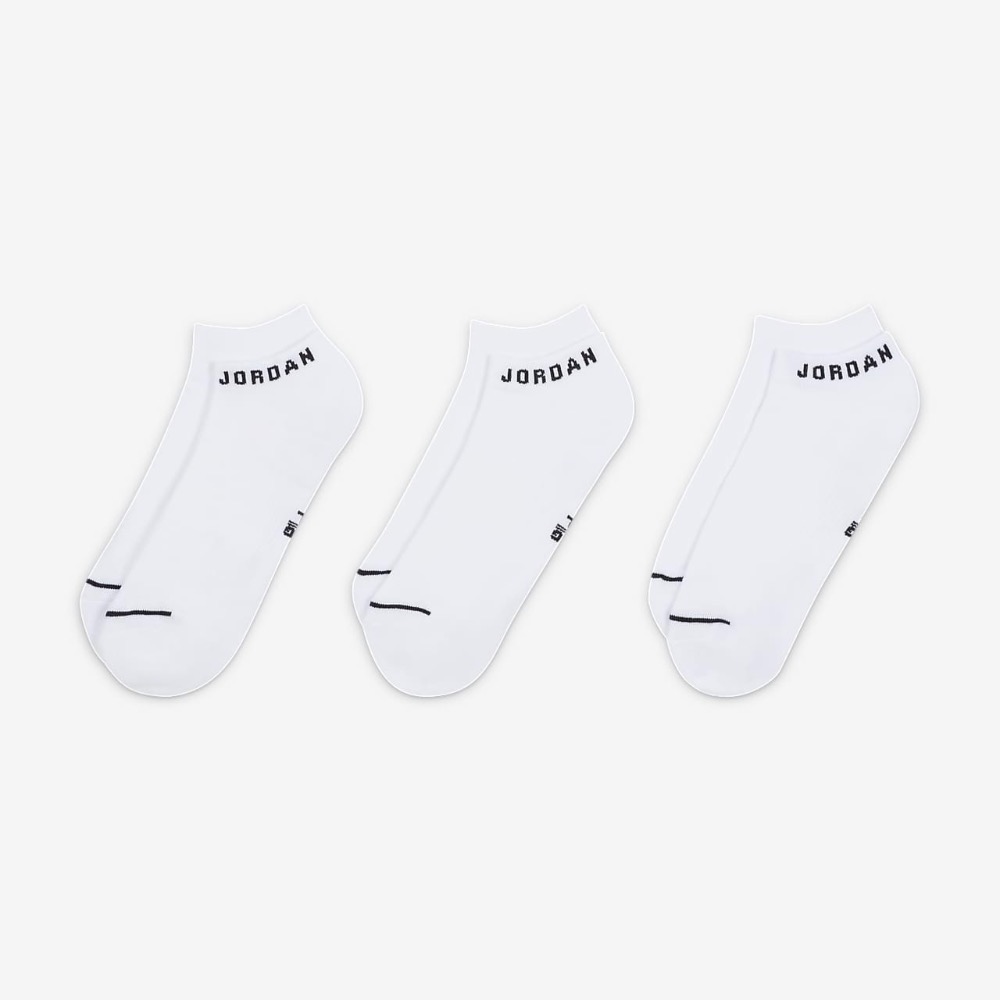 13代購 Nike Jordan Everyday Sock 白色 襪子 踝襪 三雙 DX9656-100-細節圖2
