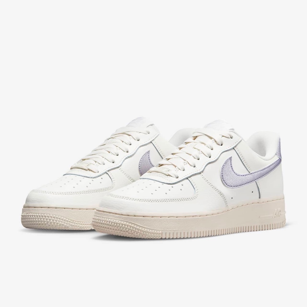 13代購 W Nike Air Force 1 07 ESS 白紫 女鞋 休閒鞋 復古球鞋 AF1 DV7470-100-細節圖2