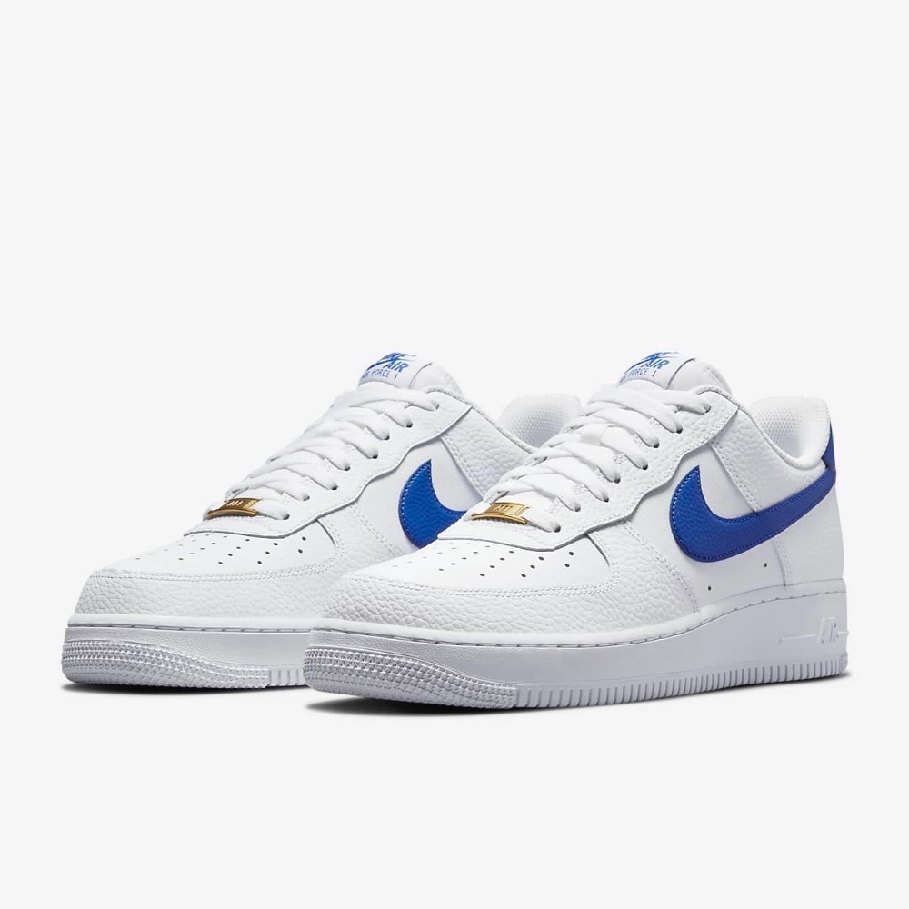 13代購 Nike Air Force 1 07 LO 白藍 男鞋 休閒鞋 復古球鞋 AF1 DM2845-100-細節圖2