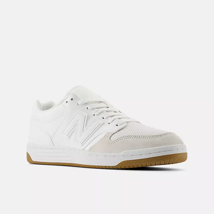 13代購 New Balance NB 480 白灰 男鞋 女鞋 休閒鞋 復古球鞋 IU BB480LFR-D-細節圖2