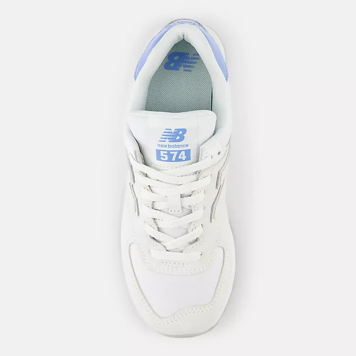 13代購 New Balance NB 574 米白藍 女鞋 休閒鞋 復古球鞋 IU 李知恩 WL5742BC-B-細節圖4