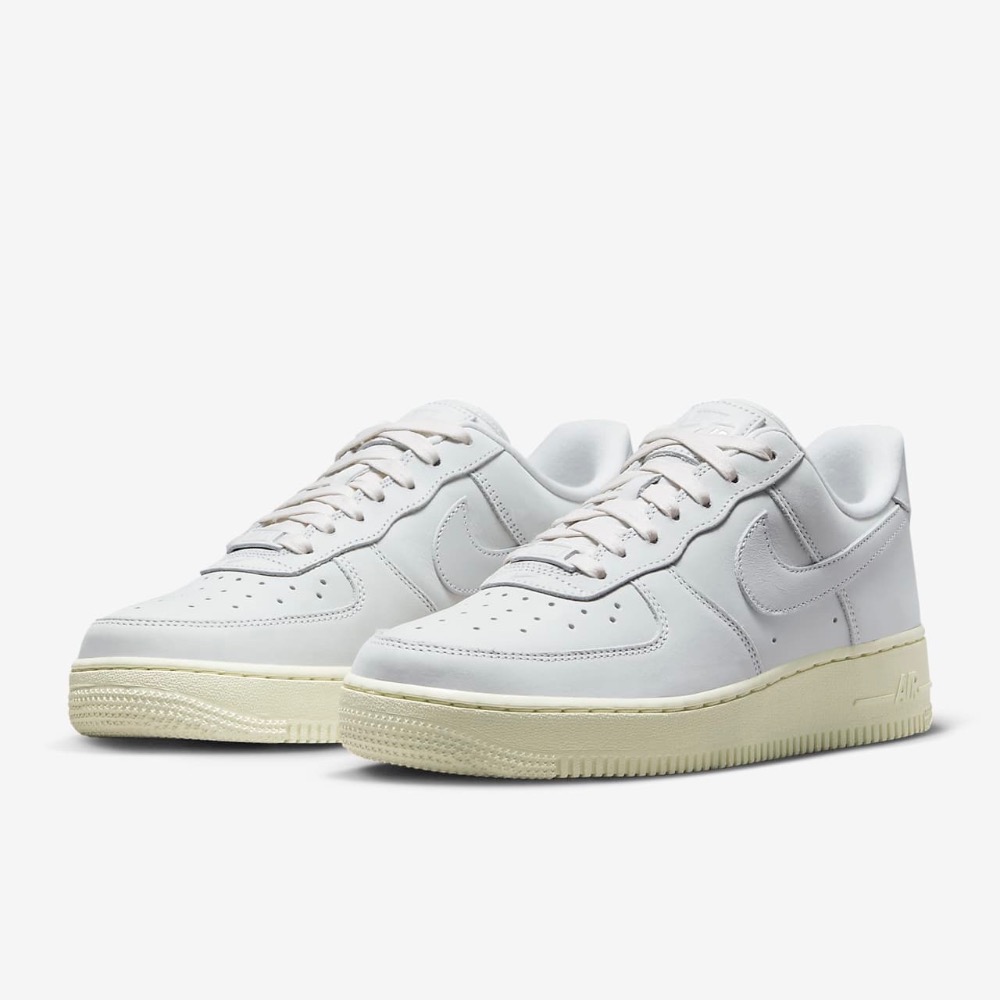 代購Nike W Air Force 1 PRM MF 灰白奶油底女鞋休閒鞋DR9503-100