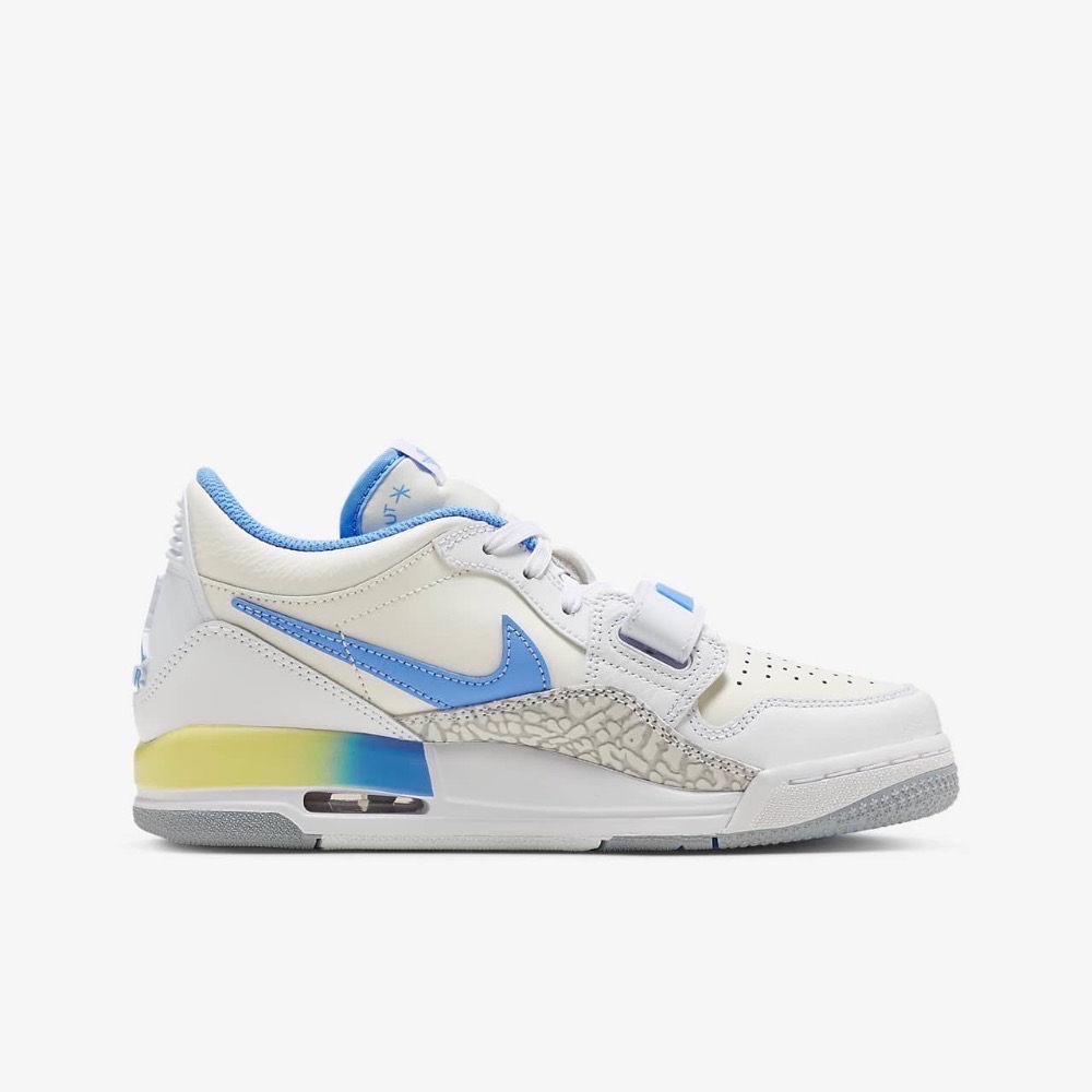 13代購 Nike Air Jordan Legacy 312 Low GS 白灰藍 大童鞋 女鞋 FJ7223-141-細節圖3