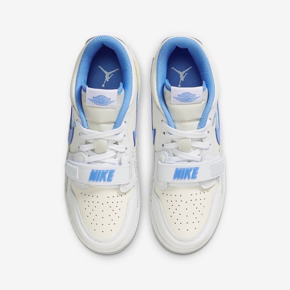 13代購 Nike Air Jordan Legacy 312 Low GS 白灰藍 大童鞋 女鞋 FJ7223-141-細節圖5