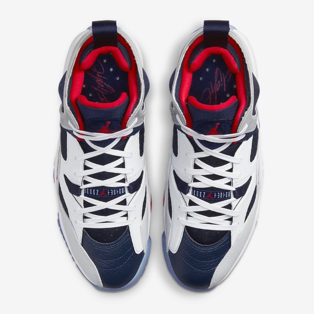 13代購 Nike Jordan Jumpman Two Trey 白藍紅 男鞋 籃球鞋 休閒鞋 DO1925-101-細節圖5