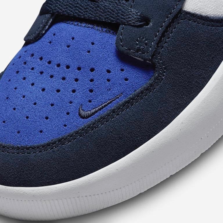 13代購 Nike SB Force 58 藍白 男鞋 滑板鞋 休閒鞋 帆布 皮革 麂皮 平價 DV5477-401-細節圖7