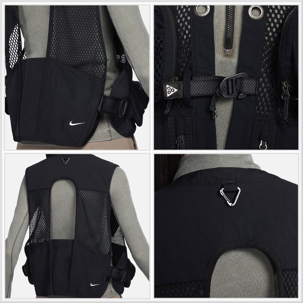 13代購 Nike ACG Buttles Vest 黑色 服飾 中性 背心 工裝背心 DN3920-010-細節圖9