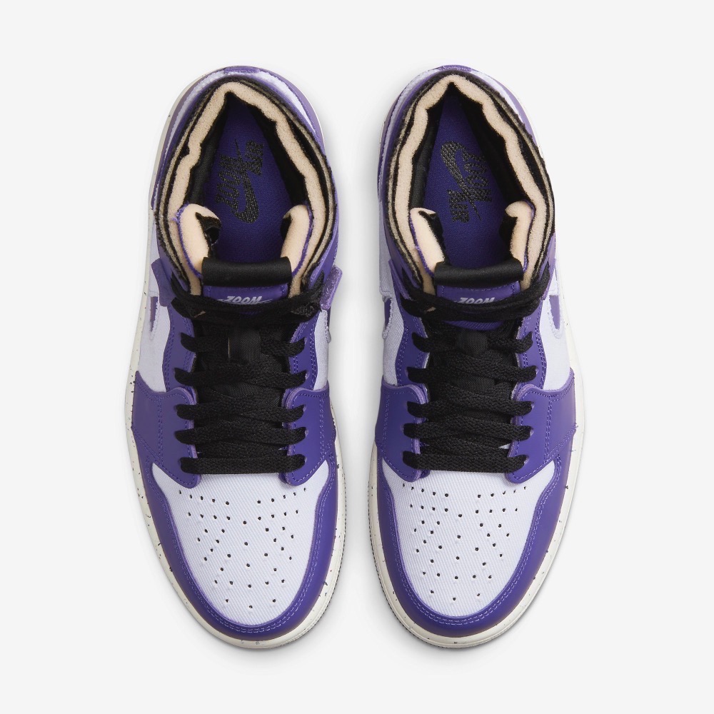13代購 Nike Air Jordan 1 Zoom Air CMFT 紫白黑 男鞋 休閒鞋 CT0978-501-細節圖5