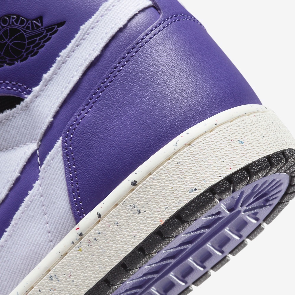 13代購 Nike Air Jordan 1 Zoom Air CMFT 紫白黑 男鞋 休閒鞋 CT0978-501-細節圖8