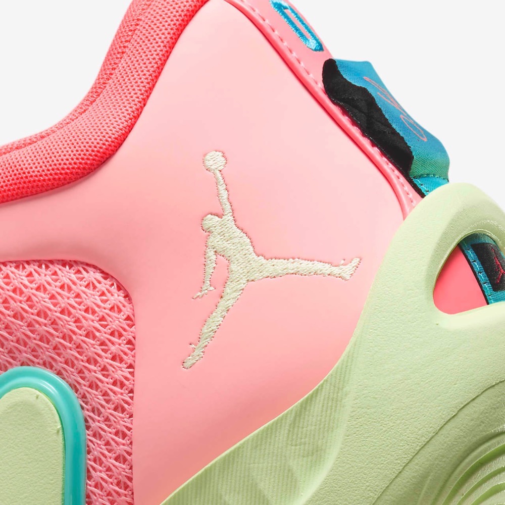 13代購 Nike Jordan Tatum 1 PF 粉紅黃綠 男鞋 籃球鞋 喬丹 XDR DX6733-600-細節圖8