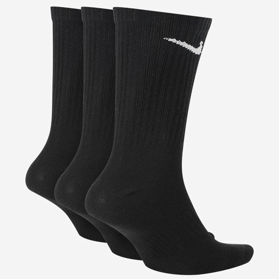 13代購 Nike Everyday Lightweight Sock 黑色 襪子 中筒 三雙 SX7676-010-細節圖2