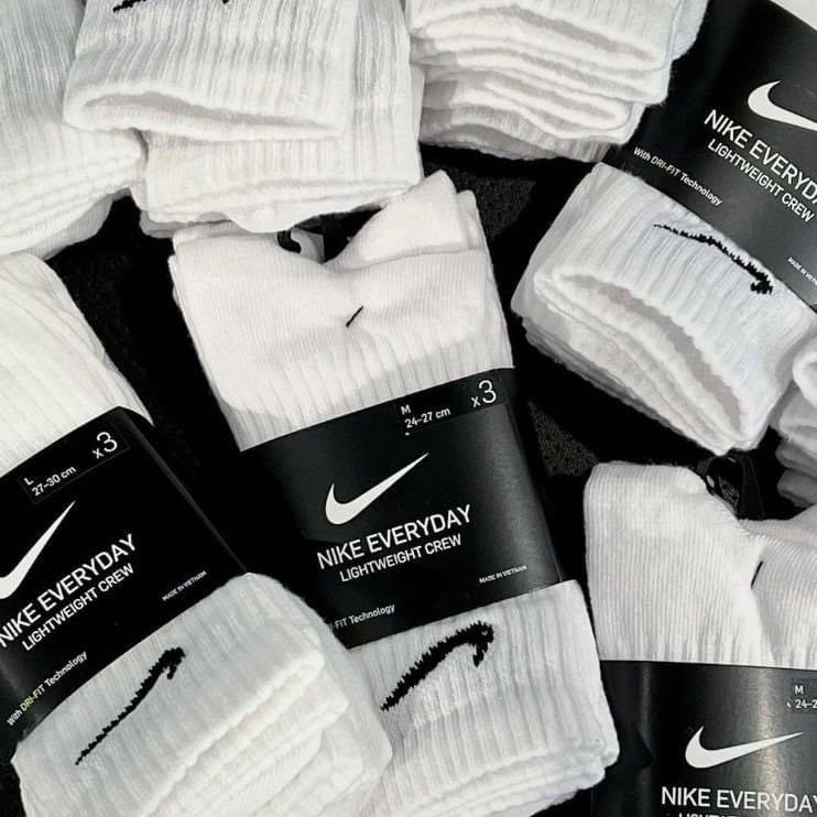 13代購 Nike Everyday Lightweight Sock 白色 襪子 中筒 三雙 SX7676-100-細節圖4