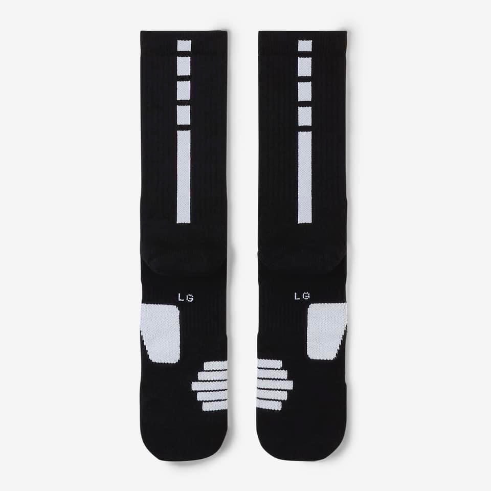 13代購 Nike Elite Crew Socks 黑色 籃球襪 高筒 小腿肚 SX7622-013-細節圖3