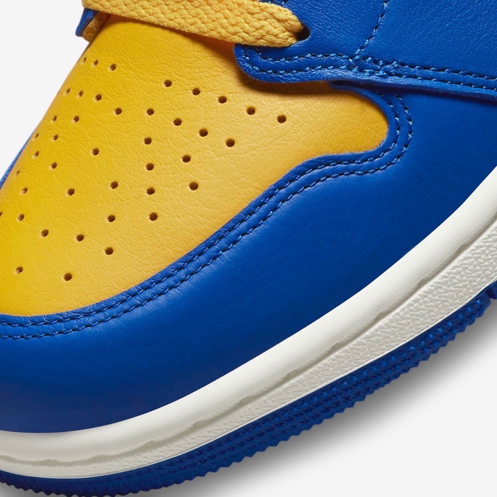 13代購 W Nike Air Jordan 1 Retro HI OG 黃藍白 女鞋 休閒鞋 FD2596-700-細節圖7