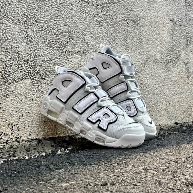 代購 Nike Air More Uptempo GS 灰白黑 大童鞋 女鞋 休閒鞋 復古籃球鞋 FD0022-001