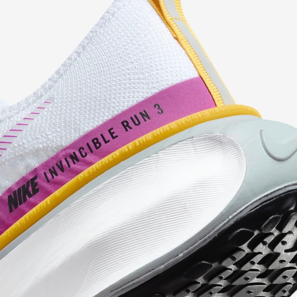 13代購 W Nike ZoomX Invincible Run FK 3 白紫黃 女鞋 慢跑鞋 DR2660-101-細節圖8