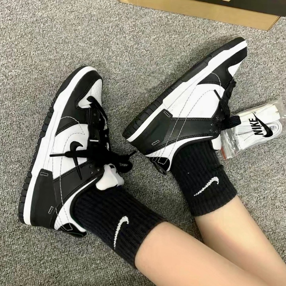 13代購W Nike Dunk Low Disrupt 2 黑白女鞋休閒鞋復古球鞋滑板鞋DV4024