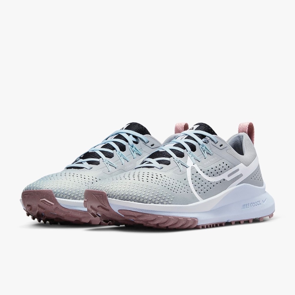 13代購 W Nike React Pegasus Trail 4 灰藍 女鞋 慢跑鞋 越野鞋 DJ6159-005-細節圖2
