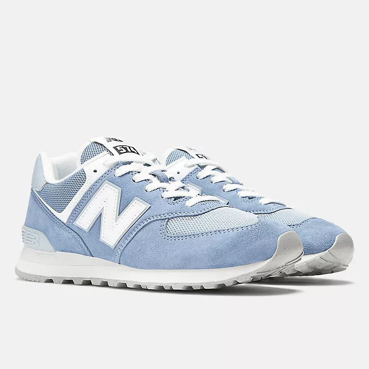 13代購 New Balance NB 574 藍白灰 男鞋 女鞋 休閒鞋 復古球鞋 IU U574FDG-D-細節圖2