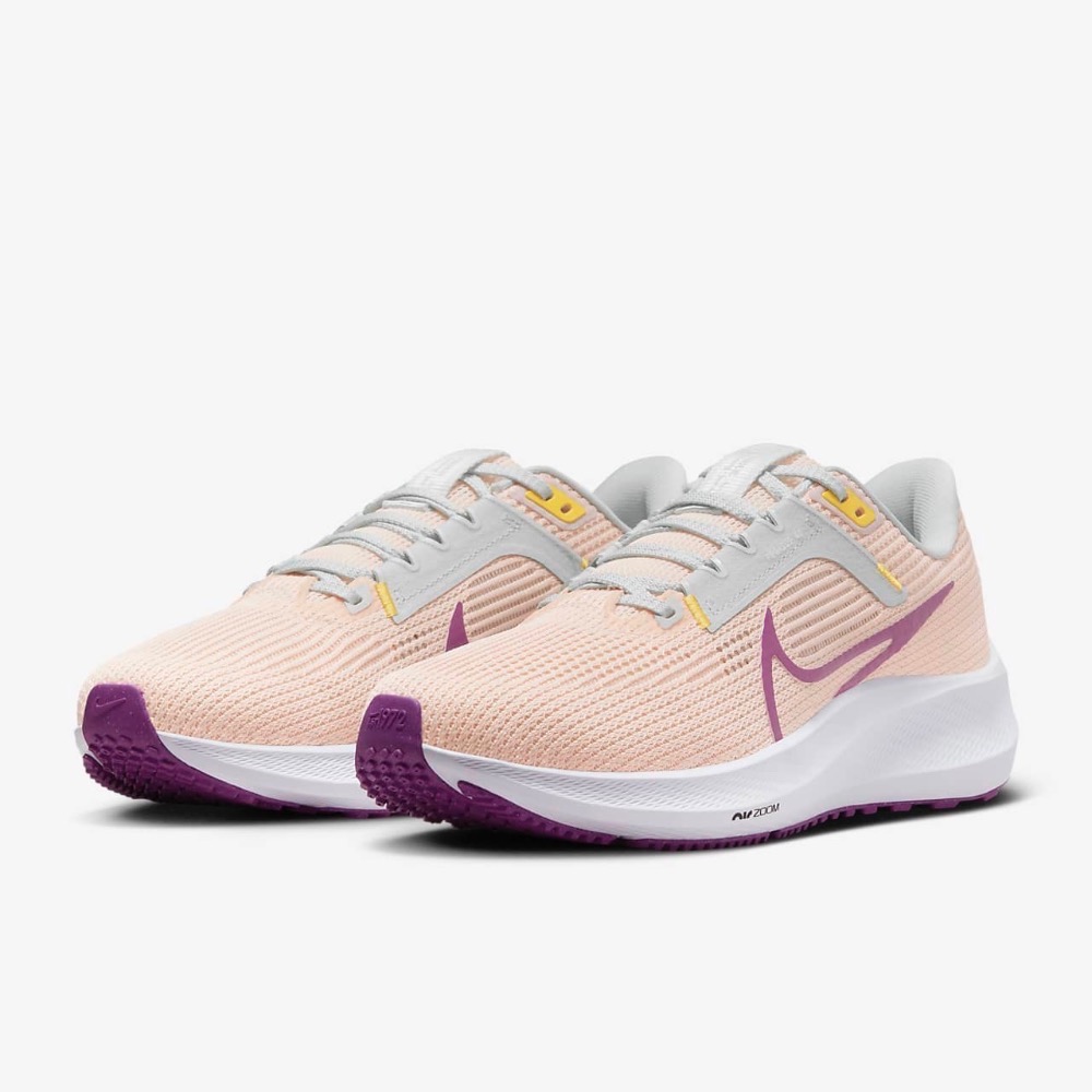 13代購 W Nike Air Zoom Pegasus 40 橘白紫 女鞋 慢跑鞋 飛馬 反光 DV3854-800-細節圖2