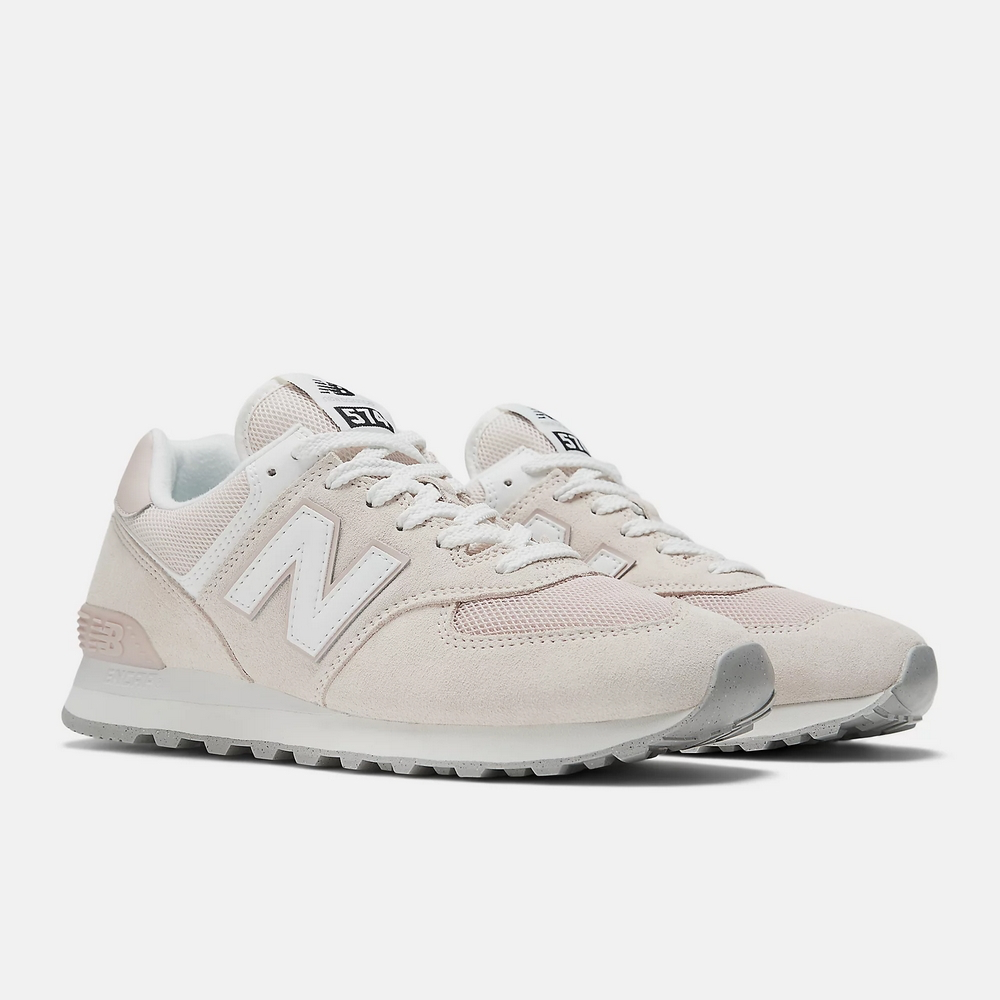 13代購 New Balance NB 574 粉白灰 女鞋 休閒鞋 復古慢跑鞋 基本款 U574FPP-D-細節圖2