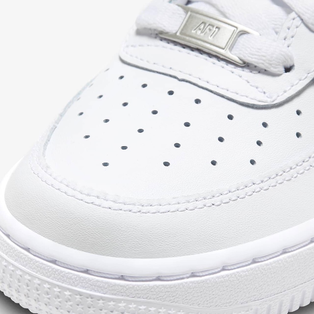 13代購 Nike Air Force 1 LE GS 白色 大童鞋 女鞋 休閒鞋 復古球鞋 DH2920-111-細節圖7