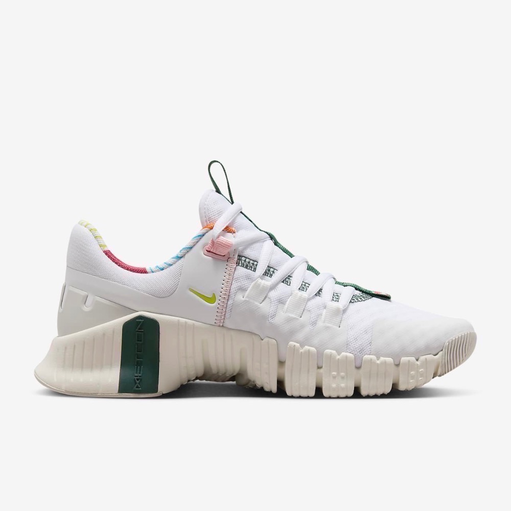 13代購 W Nike Free Metcon 5 白灰綠粉 女鞋 訓練鞋 重訓鞋 健身鞋 FN8920-161-細節圖3