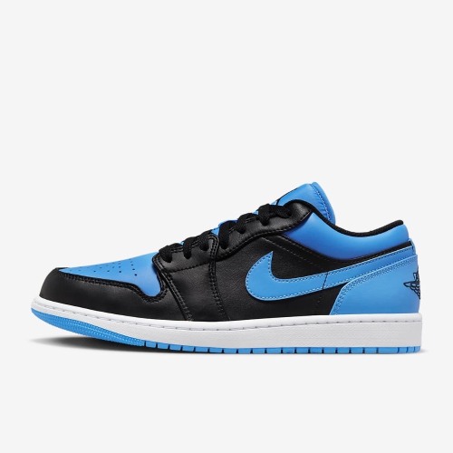 13代購 Nike Air Jordan 1 Low 黑藍白 男鞋 休閒鞋 復古籃球鞋 喬丹 一代 553558-041