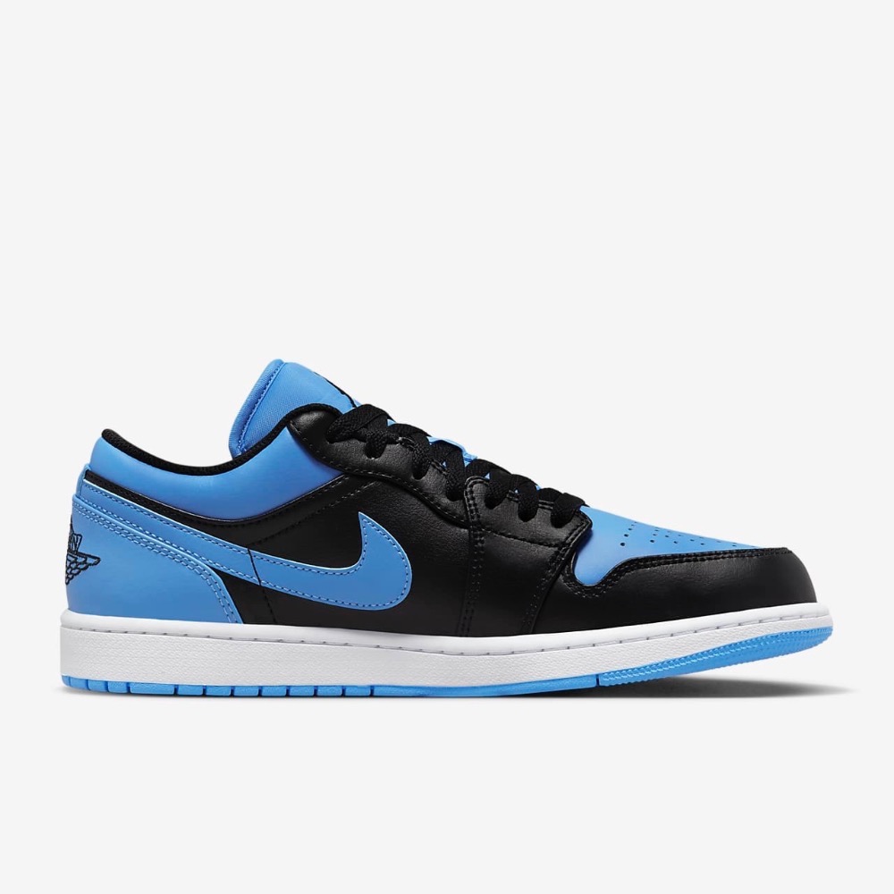 13代購 Nike Air Jordan 1 Low 黑藍白 男鞋 休閒鞋 復古籃球鞋 喬丹 一代 553558-041-細節圖3