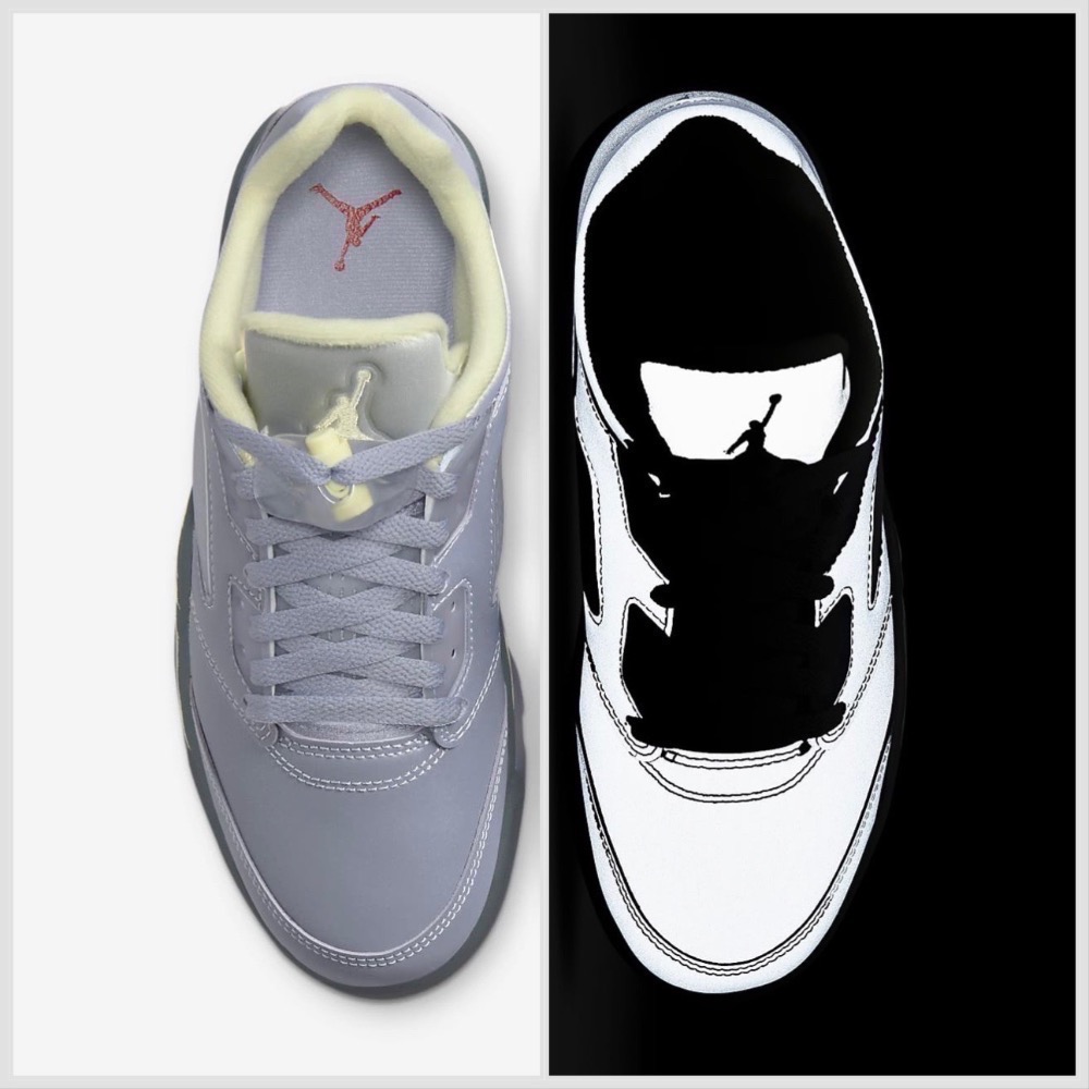 13代購 W Nike Air Jordan 5 Retro Low 灰銀 女鞋 男鞋 休閒鞋 FJ4563-500-細節圖5