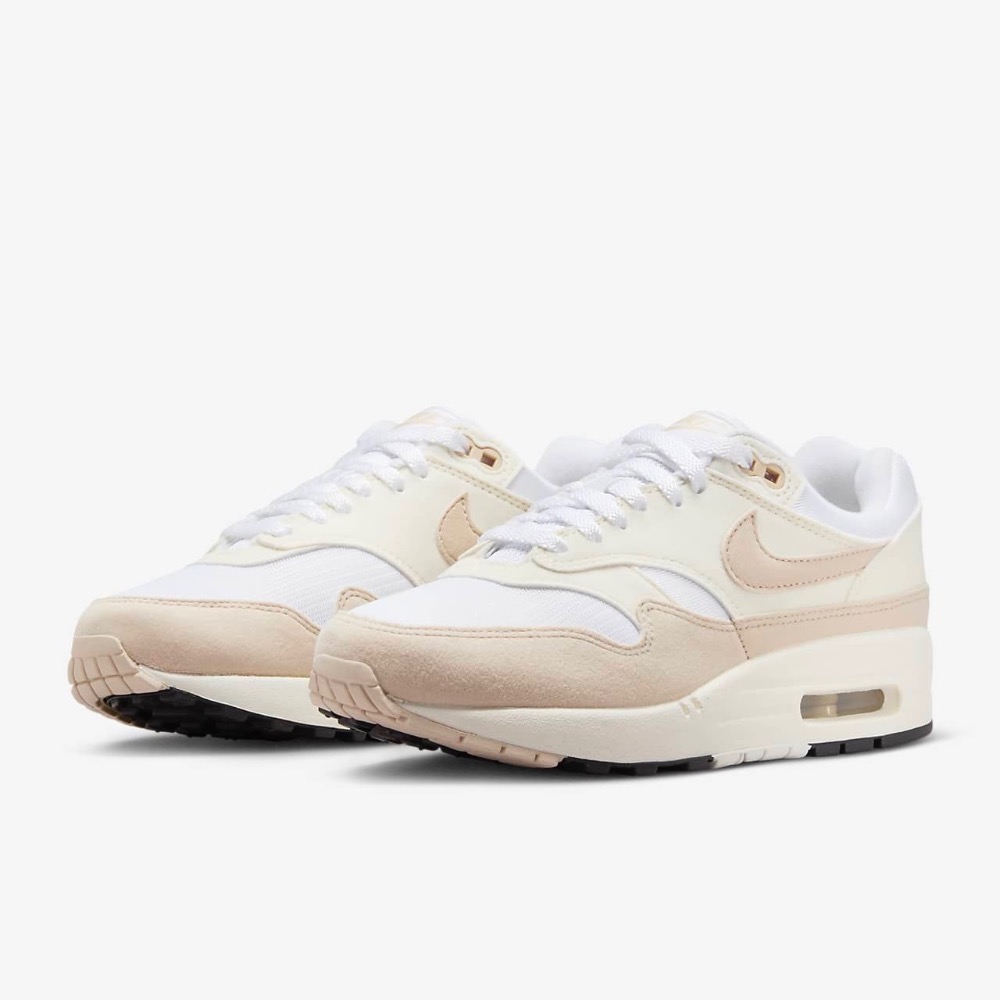 13代購 W Nike Air Max 1 白奶茶 女鞋 休閒鞋 復古球鞋 AM1 DZ2628-101-細節圖2