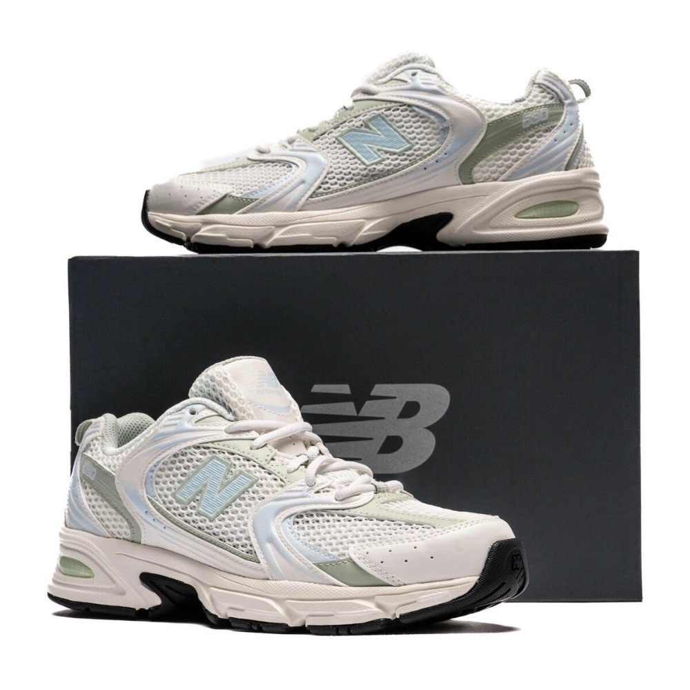 13代購 New Balance NB 530 白綠 女鞋 休閒鞋 復古慢跑鞋 IU MR530ZO-D-細節圖8