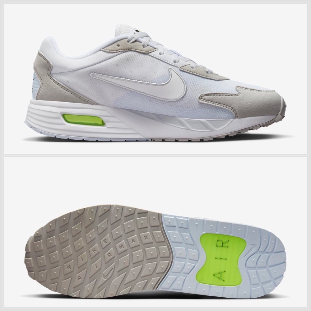 13代購 Nike Air Max Solo 白灰 男鞋 休閒鞋 復古慢跑鞋 氣墊鞋 增高鞋 DX3666-003-細節圖3